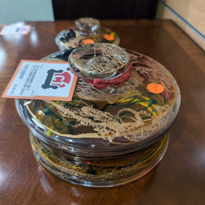 SET OF 2 DISH DECOR BAH