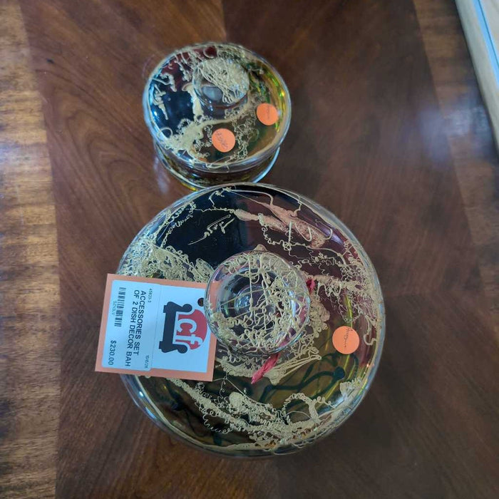 SET OF 2 DISH DECOR BAH