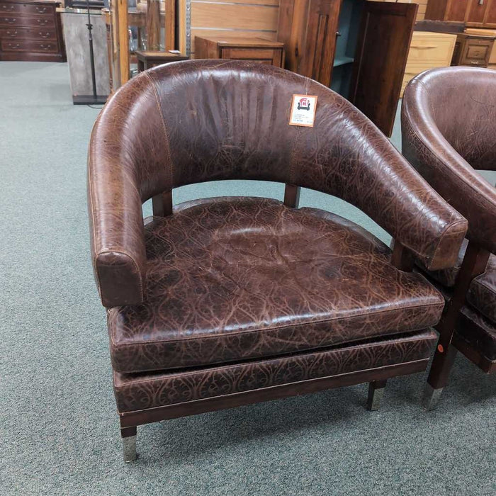 LEATHER ACCENT CHAIR KL