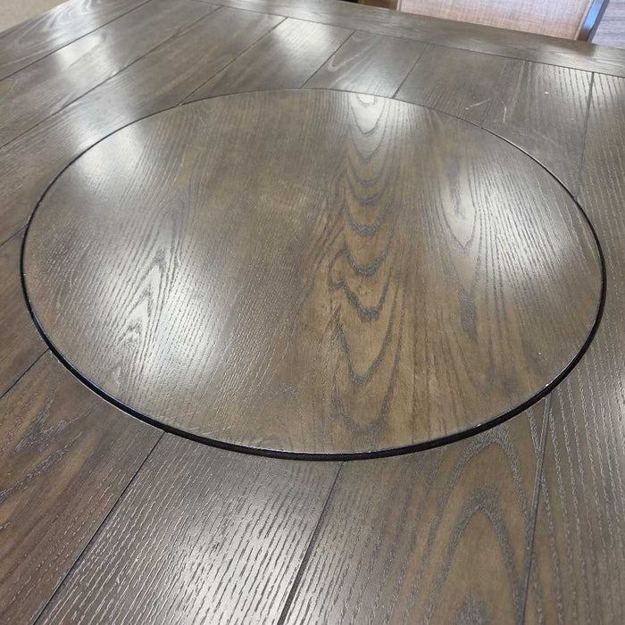 TABLE WITH LAZYSUSAN AND 4 CHAIRS BTK
