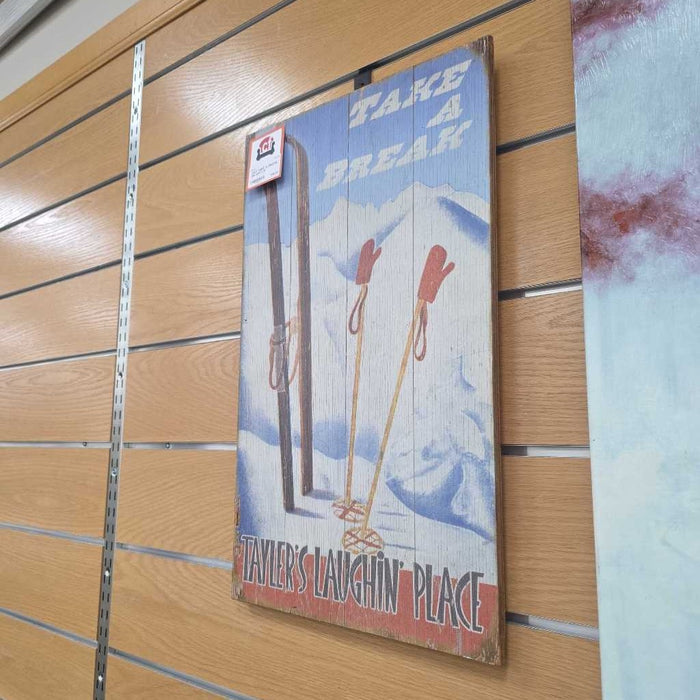 TAKE A BREAK SKI ART LS