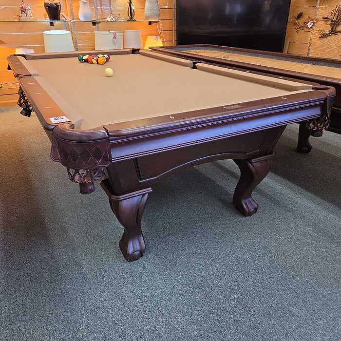 PLAYCRAFT CHARLES RIVER 8' POOL TABLE + ACCESSORIES BHCH