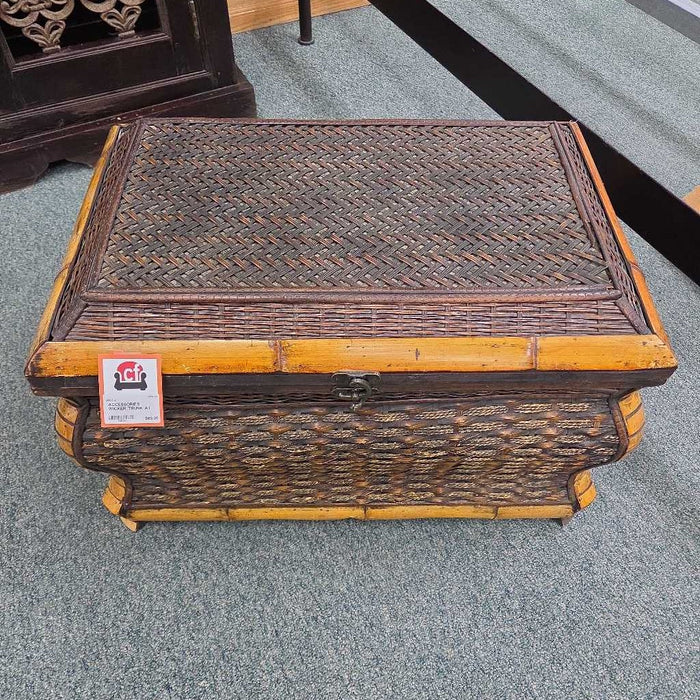 WICKER TRUNK AT