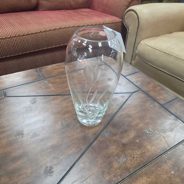 FLORAL CLEAR VASE BT