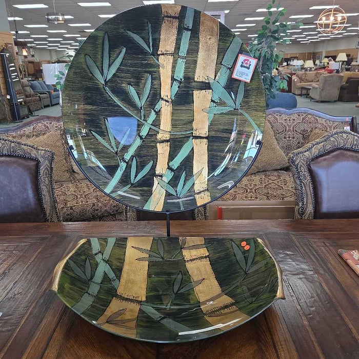 SET OF 2 BAMBOO DISH DECOR BSL