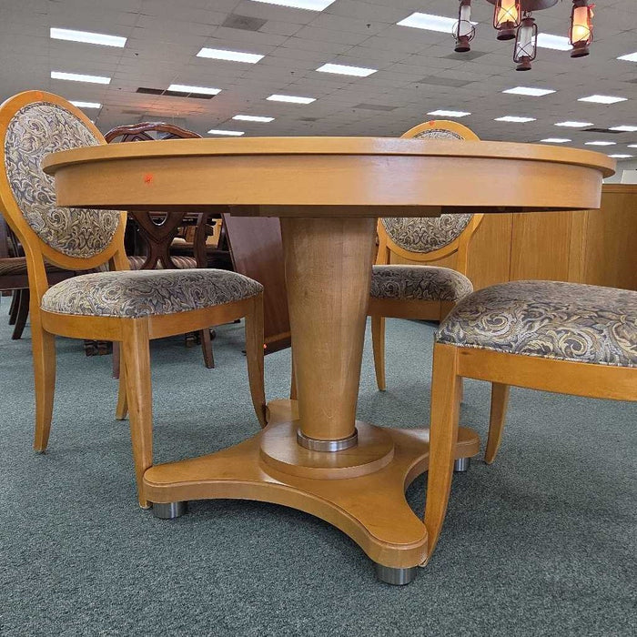ETHAN ALLEN TABLE 1 LEAF 4 CHAIRS ATH