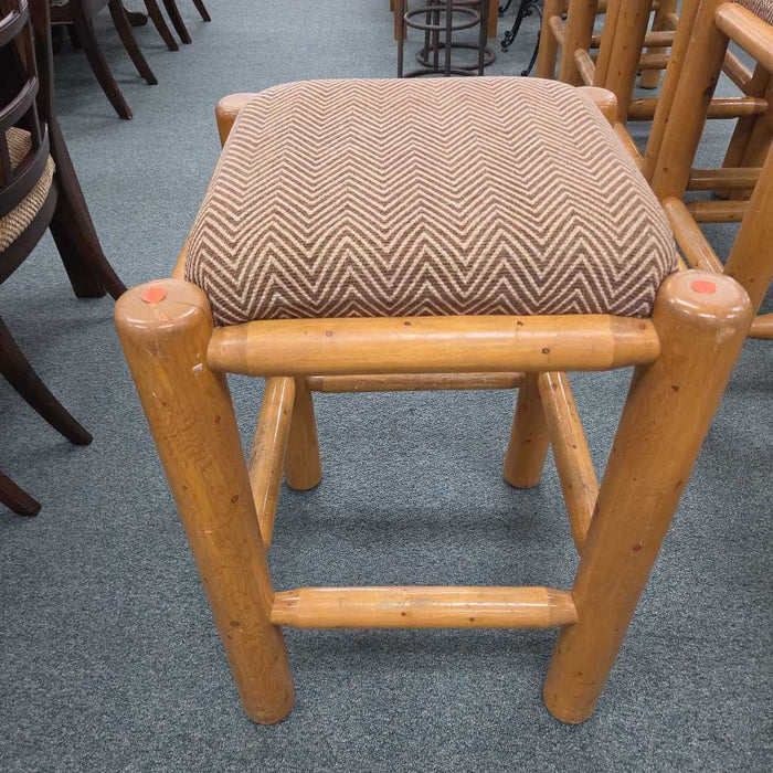 SET OF 6 LODGE POLE STOOLS ABL