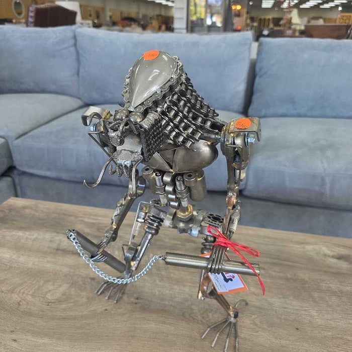 REPURPOSED METAL SCULPTURE AT