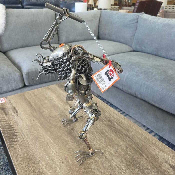 REPURPOSED METAL SCULPTURE AT