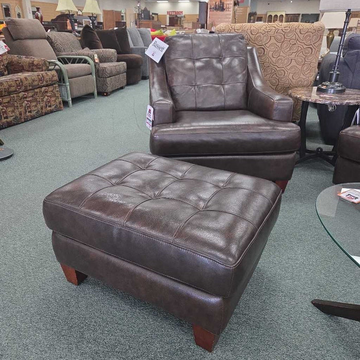 BASSETT CHAIR WITH OTTOMAN LSH