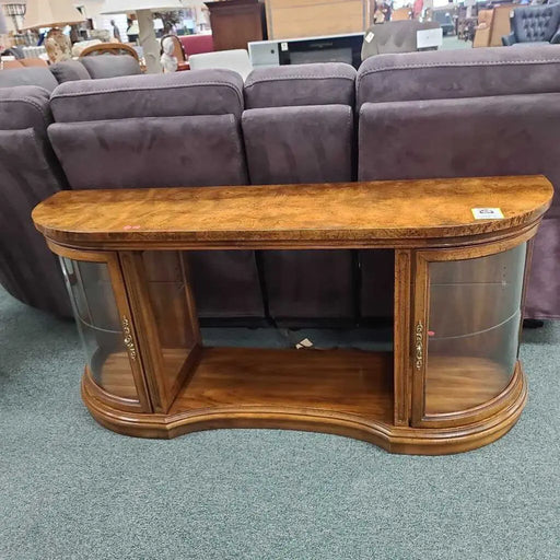 LOW BOWFRONT CURIO CABINET ML Rock's Consign Furniture Reno