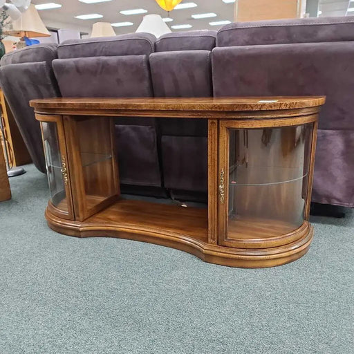 LOW BOWFRONT CURIO CABINET ML Rock's Consign Furniture Reno