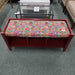 RED BENCH WITH CUSHION AS Rock's Consign Furniture Reno