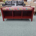 RED BENCH WITH CUSHION AS Rock's Consign Furniture Reno