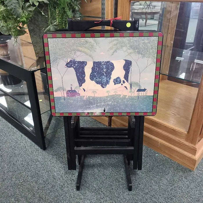 SET OF TV TRAYS AS Rock's Consign Furniture Reno