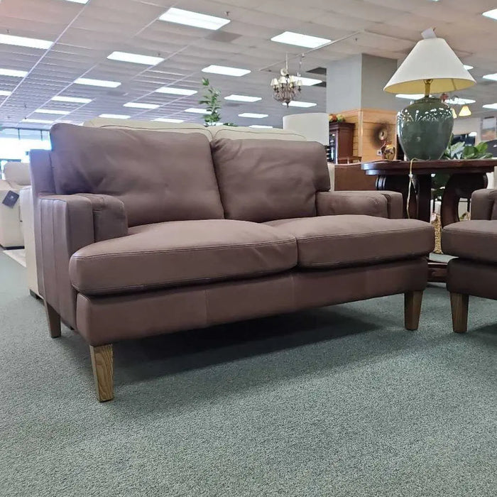 STEWART LEATHER LOVESEAT Rock's Consign Furniture Reno