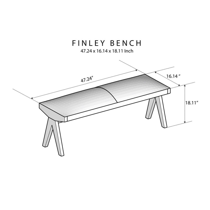 Chad - Bench - Brown / Tan