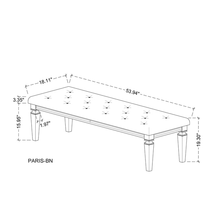 Cross - Bench - Glam Champagne