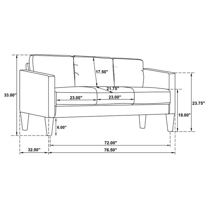 Farallone - Track Arm Sofa Set