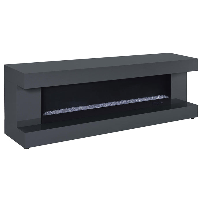 TV Stand Fireplace Console With Bluetooth Speaker