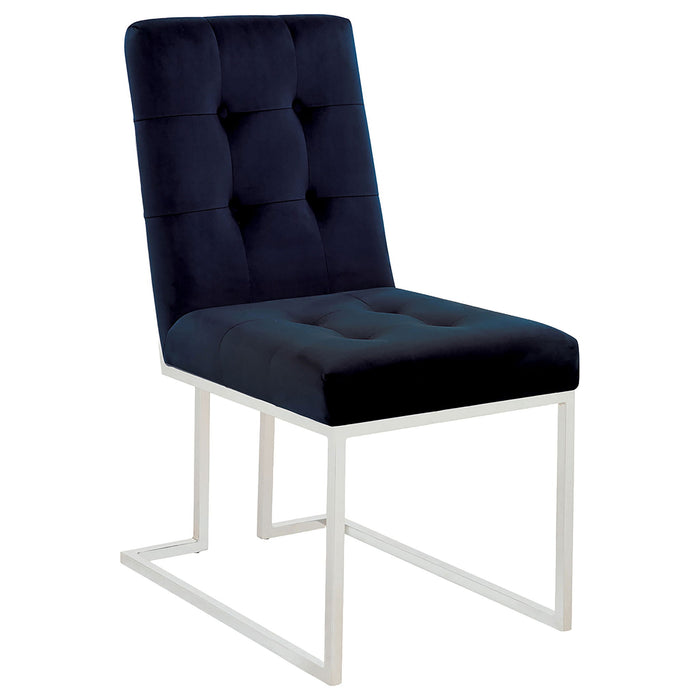 Tufted Back Upholstered Dining Chair (Set of 2)