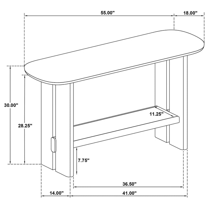 Kimpton - Table With Shelf
