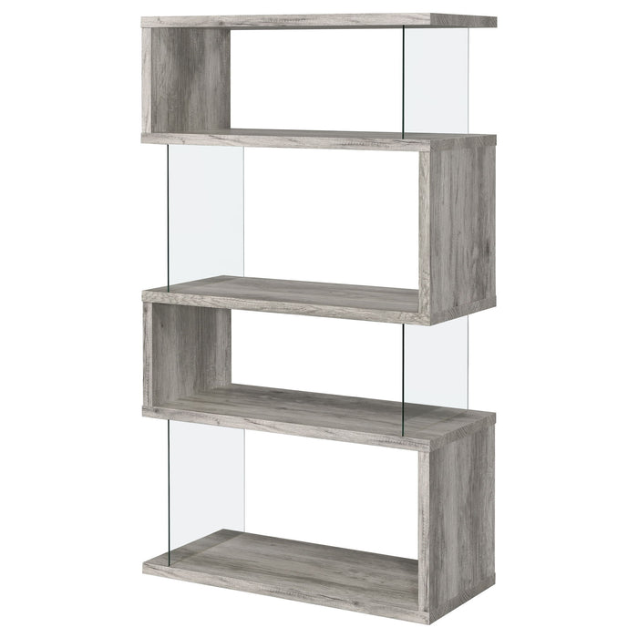 Elias - 4 Shelf Bookshelf With Zigzag Design