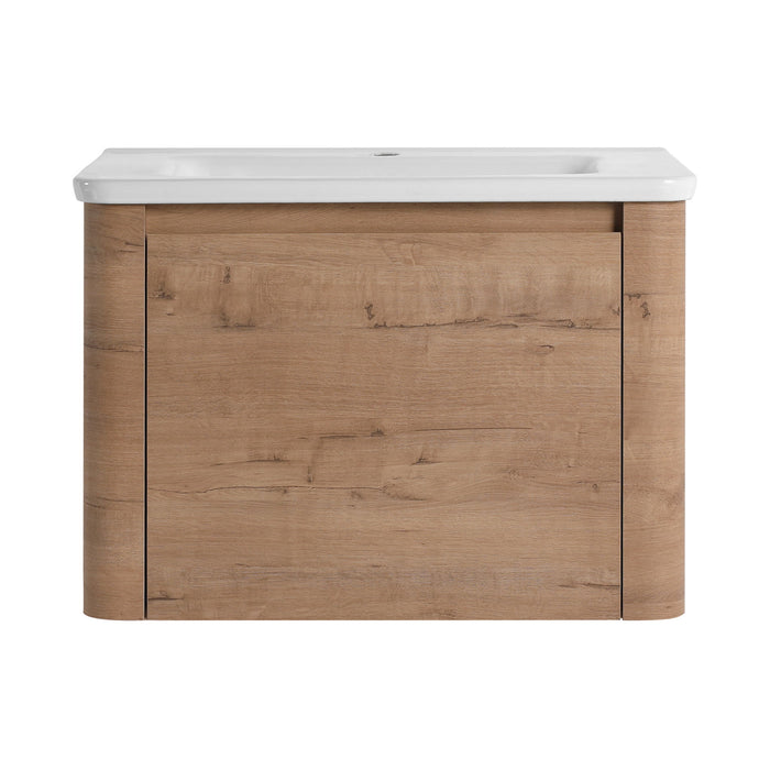 Wall Mounted Bathroom Vanity With Sink & 1 Soft Close Door