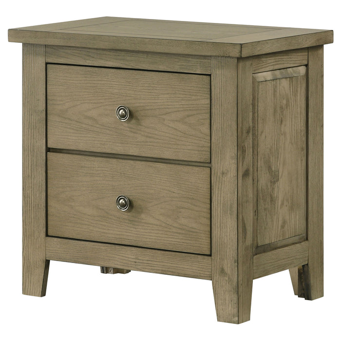 Pelton - 2 Drawer Nightstand - Oak
