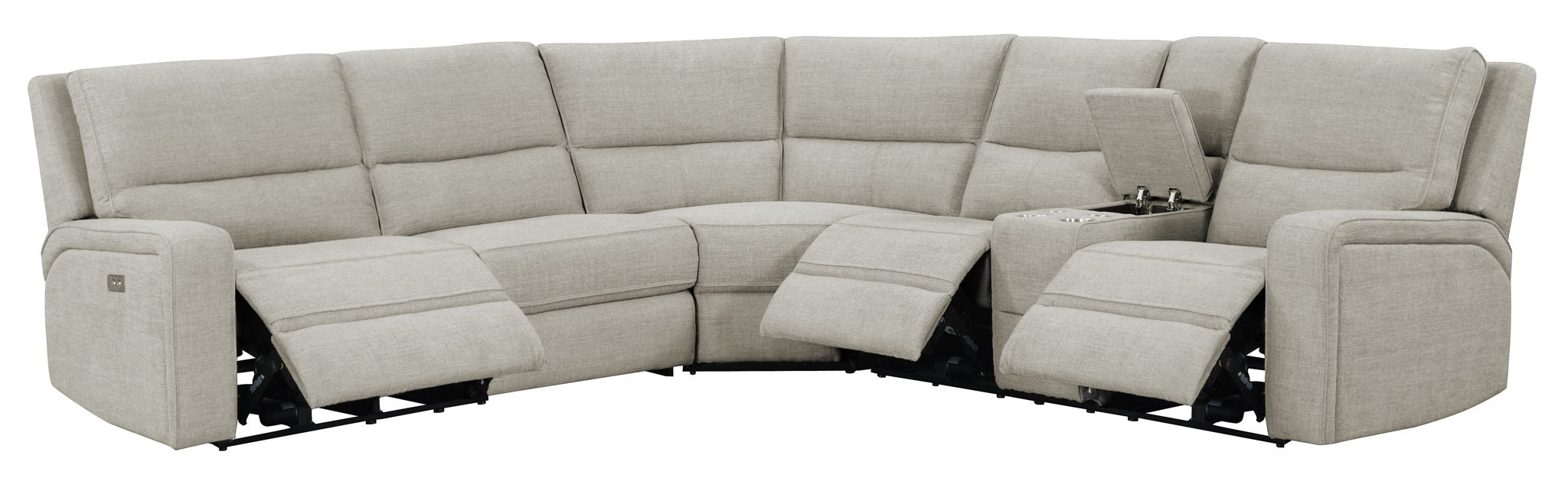 Medford - Fabric Sectional - Driftwood Tan