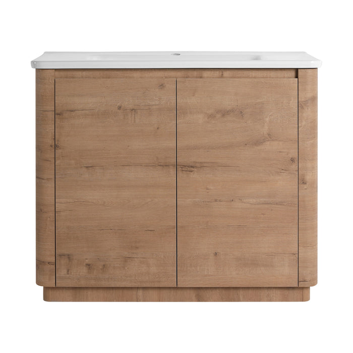 Freestanding Bathroom Vanity With Sink & 2 Soft Close Doors