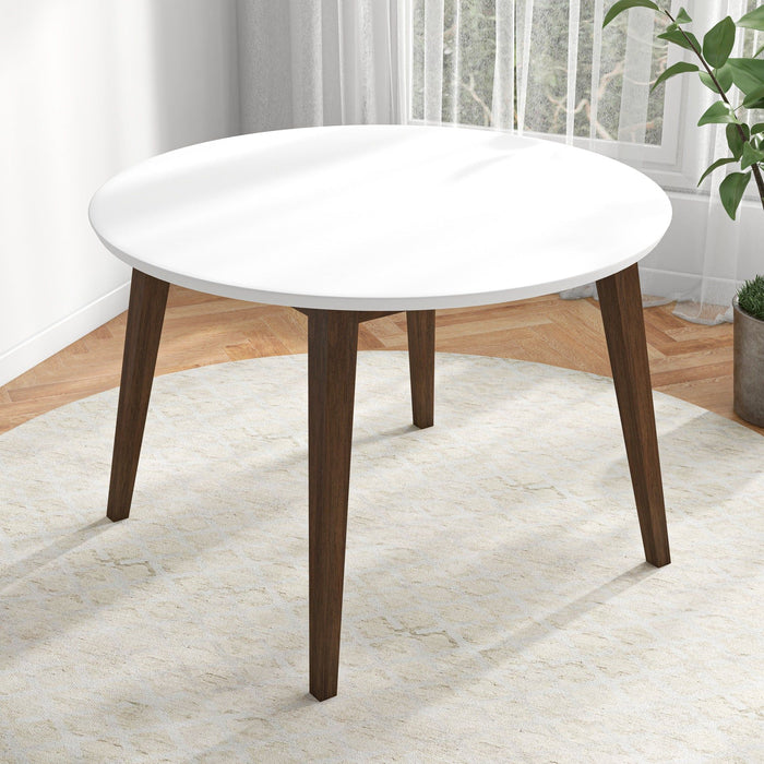 Alina - Dining Table - Brown / White