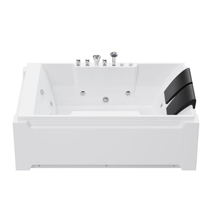 Xavier - Massage Double Bathtub - Milk White