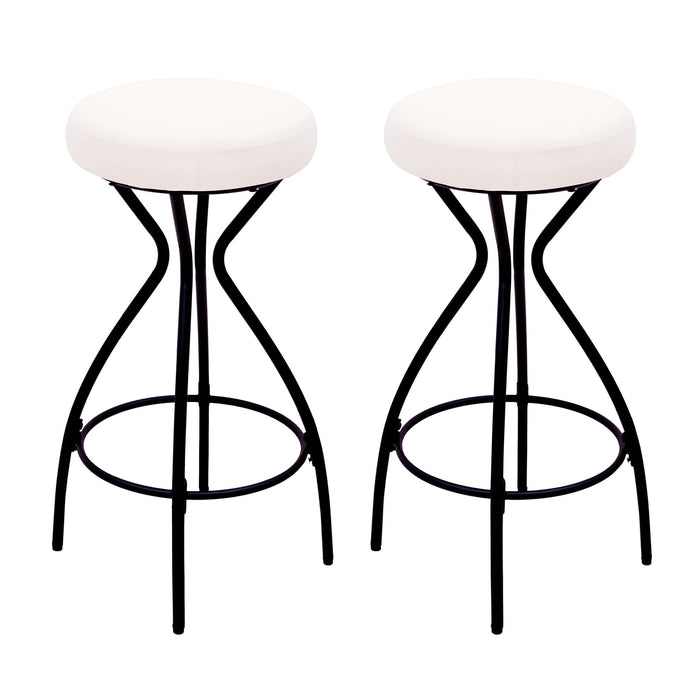 Modern Backless Bar Stools For Kitchen Island (Set of 2)