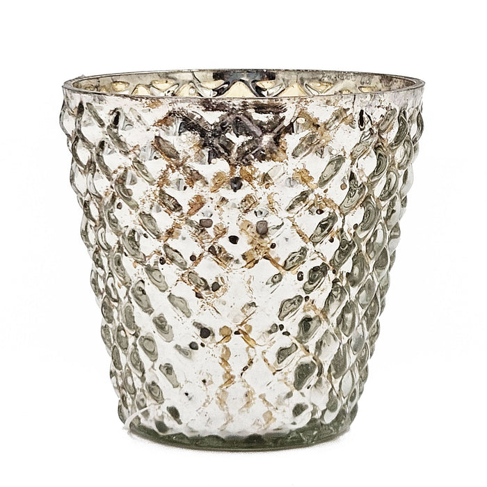 Scented Soy Wax Candle Glass (Set of 4) - Silver