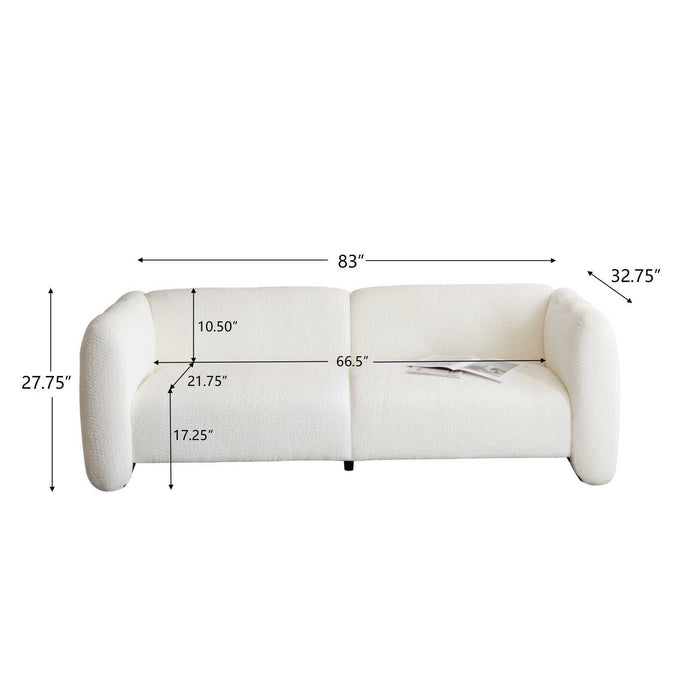 Tonson - 3 Seater Sofa, Wave Design