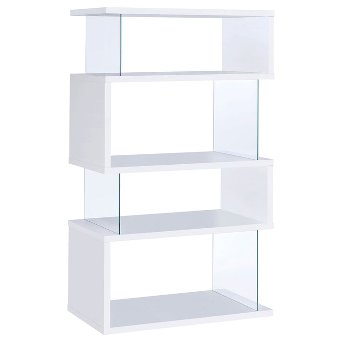 Elias - 4 Shelf Bookshelf With Zigzag Design