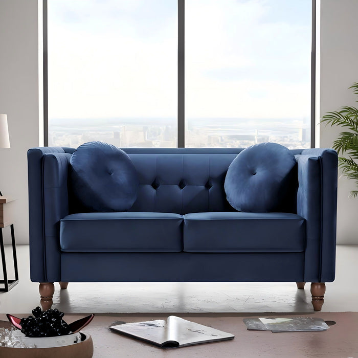 Chesterfield Loveseat 2 Seater Couch For Living Room