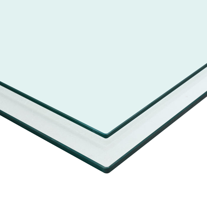 Square Tempered Glass Top