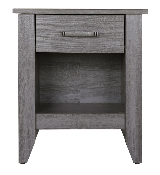 Roller Drawer Glides Nightstand