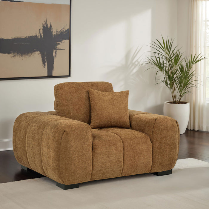Plather - Accent Chair - Amber