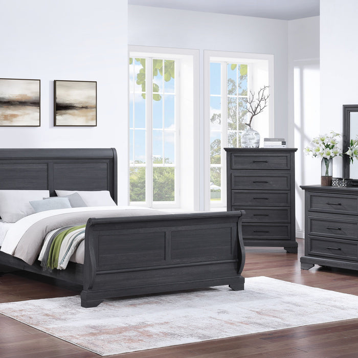 Colville - Mirror With Dresser Attachments - Charcoal