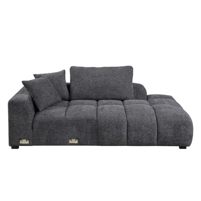 Chosen - Sectional Sofa With Toss Pillows And Chaise