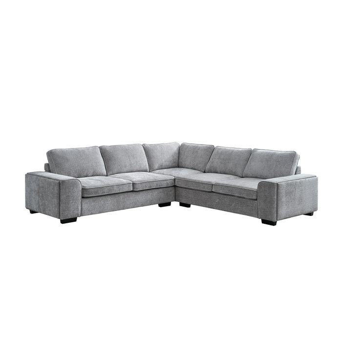 Dayne - 3 Piece Sleeper Sectional - Gray