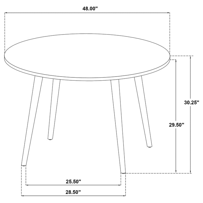 Calloway - Round Dining Table - Brown