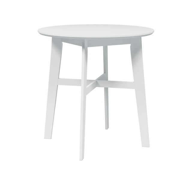 Midland - 24" End Table With Solid Wood Legs - White