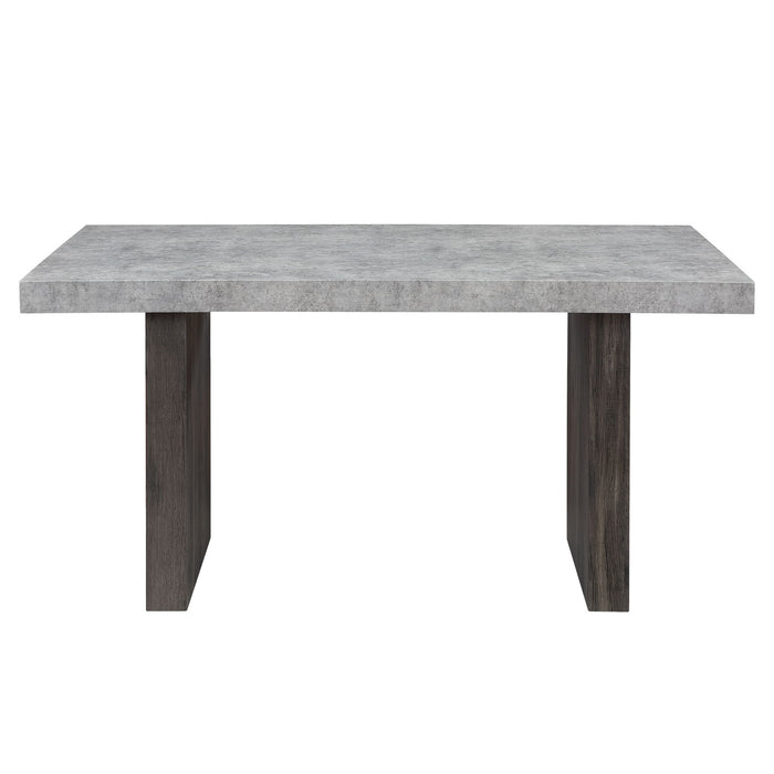 Susan - Dining Table Set With Base - Gray