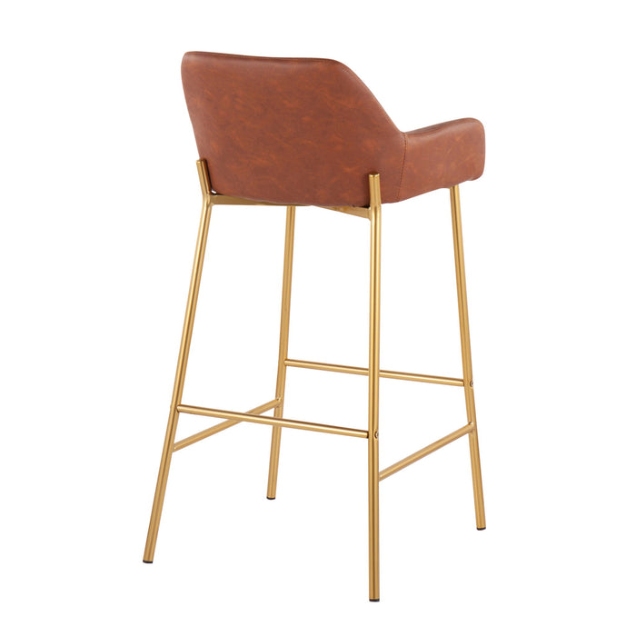 Daniella - Contemporary / Glam Fixed Height Bar Stool (Set of 2)