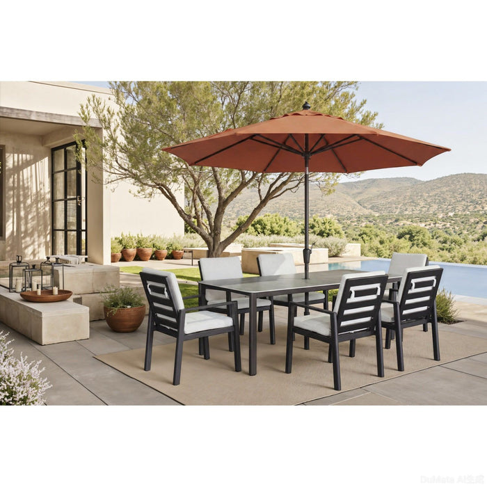 Verona - Dining Chair (Set of 2) - Dark Espresso / Gray / Off White