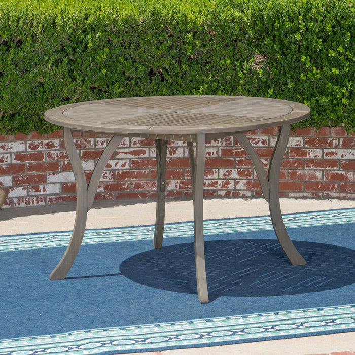 Hermosa - Outdoor Acacia Wood Table Circular Design